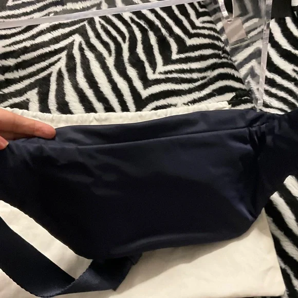 Tory Burch Navy Belt Bag with Gold Accents - Picture 4 of 5